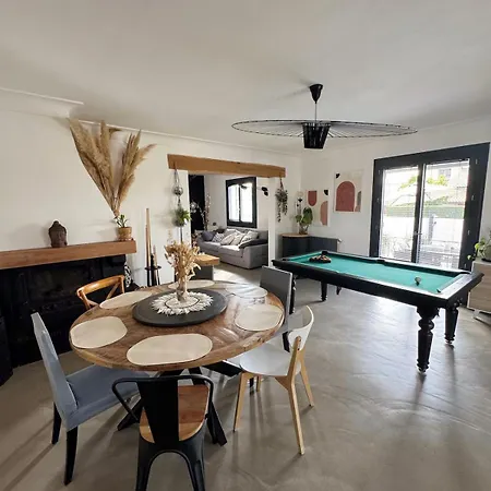 Willa Cosy 6 Pers Avec Billard ,piscine ,jacuzzi Et Jardin Lunel-Viel