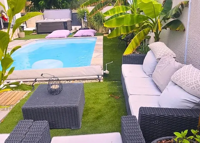 Vila Cosy 6 Pers Avec Billard ,piscine ,jacuzzi Et Jardin
